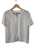 White Stag Open Knit Cardigan Short Sleeves