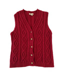 Eddie Bauer Cable Knit Vest Vintage