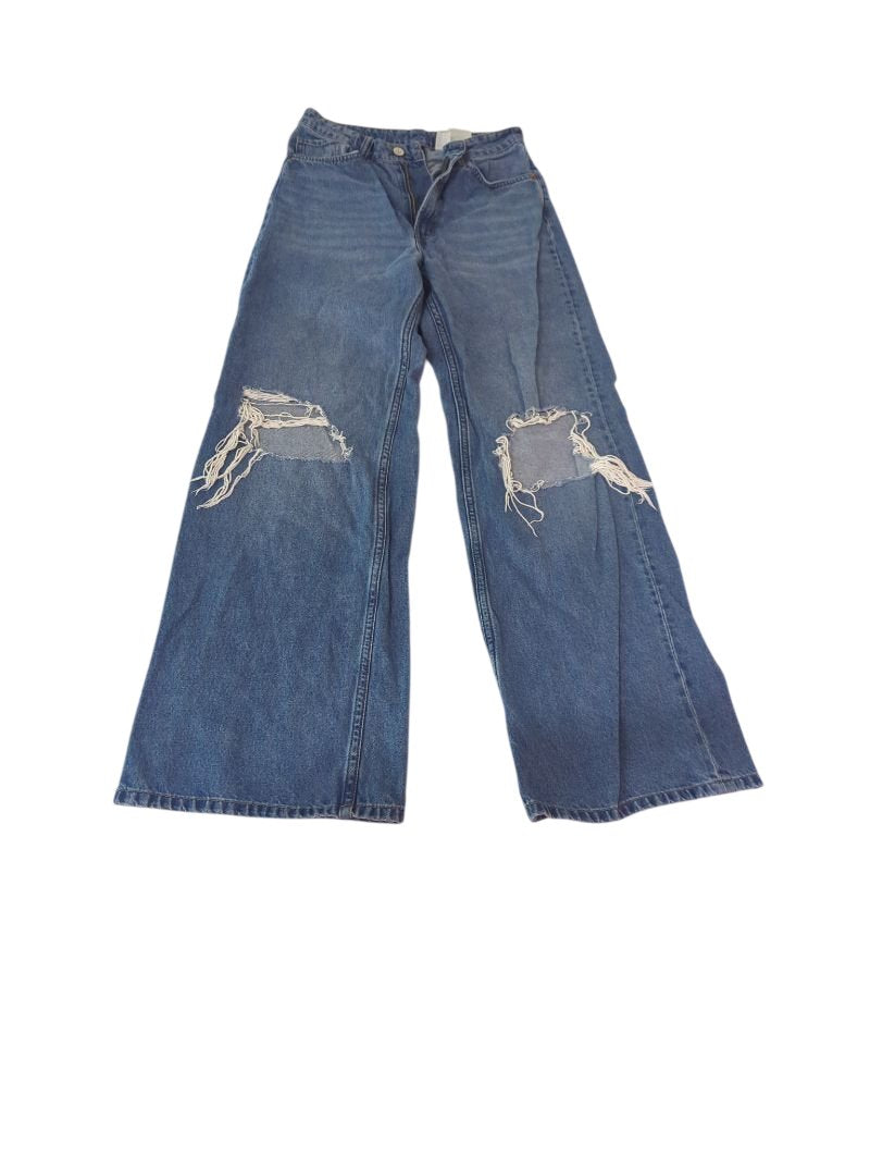 Divided Distressed Wide Leg Jeans