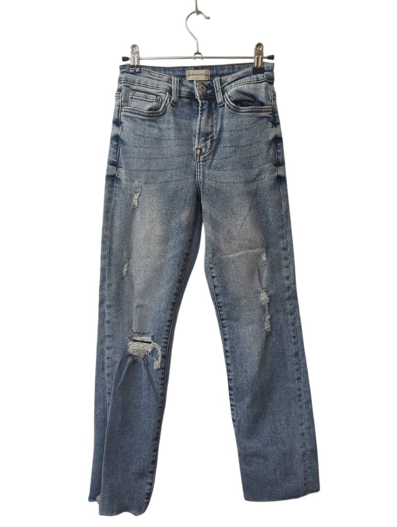 Altar'd State Distressed Straight Leg Jeans
