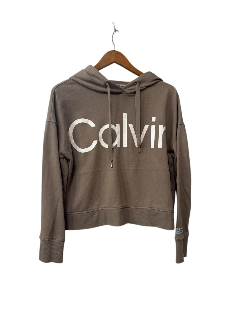 Calvin Klein Logo Print Hoodie Long Sleeves