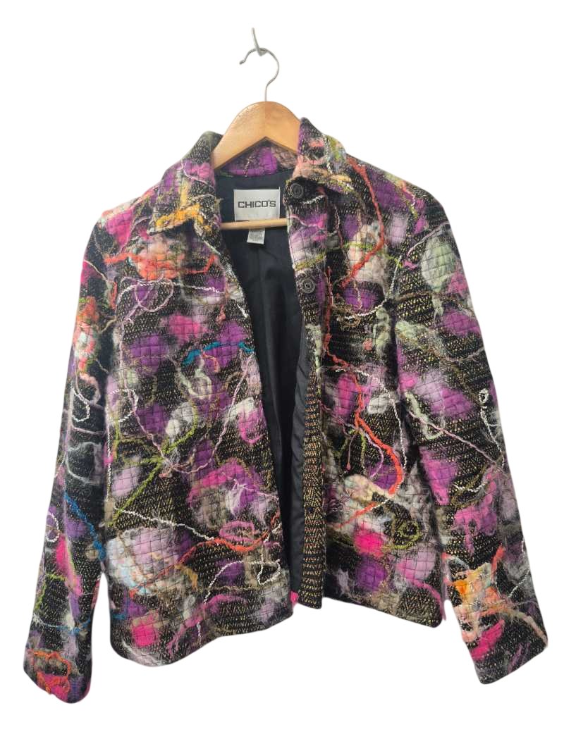 Chicos Abstract Pattern Blazer Vintage