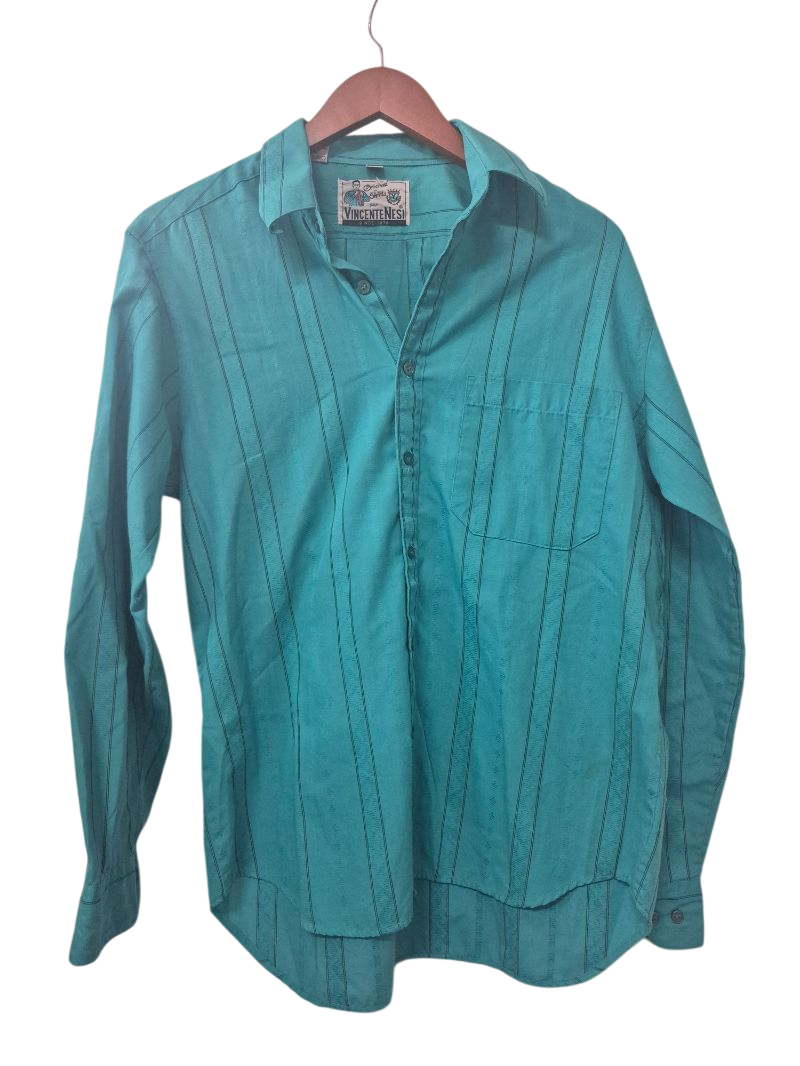 Vincent Nesi Striped Button-up Shirt Vintage