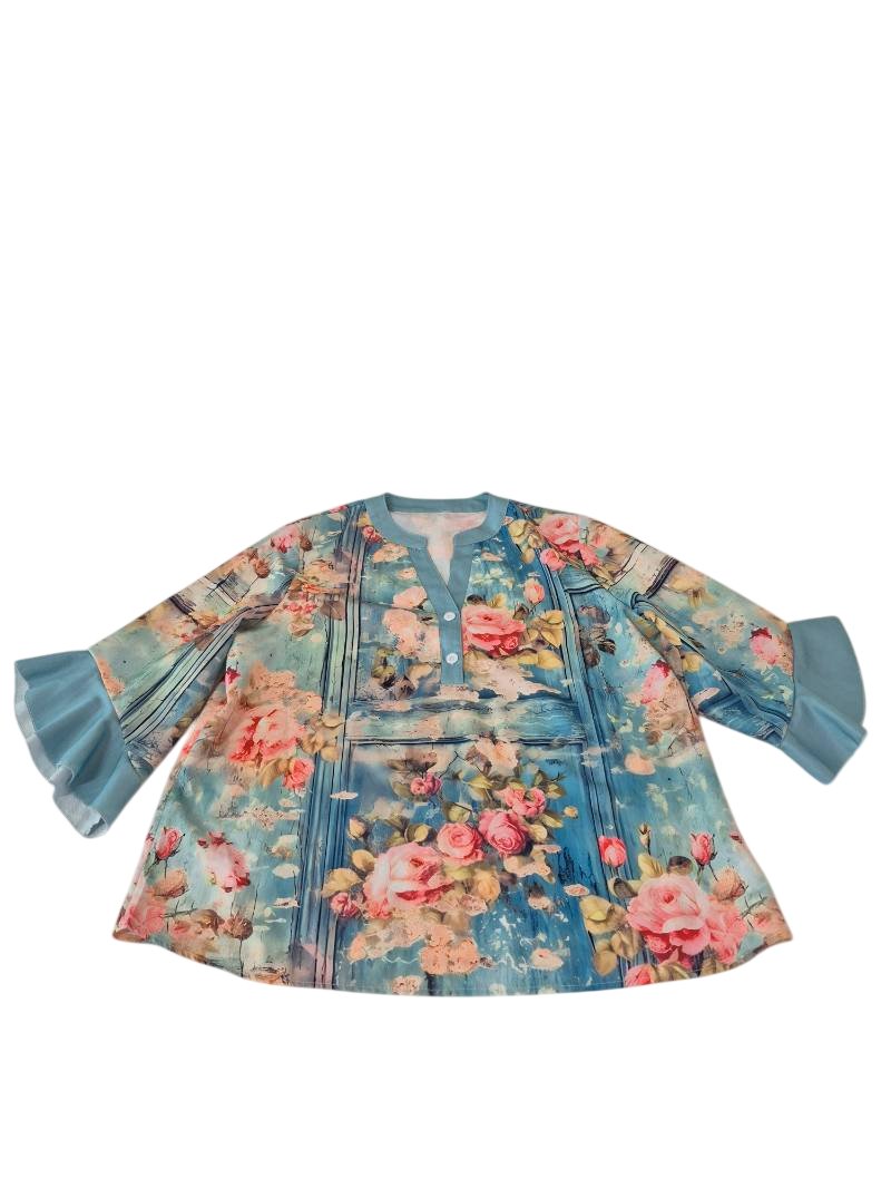 Floral Tunic Long Sleeves