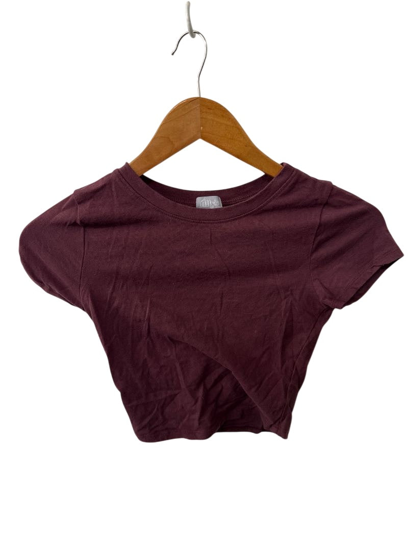 Tillys Basic Crop Short Sleeves