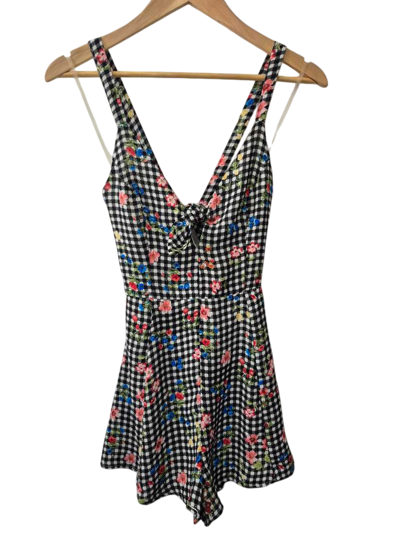 Lush Floral Gingham Dresses
