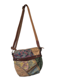Fossil Patchwork Saddle Bag Vintage