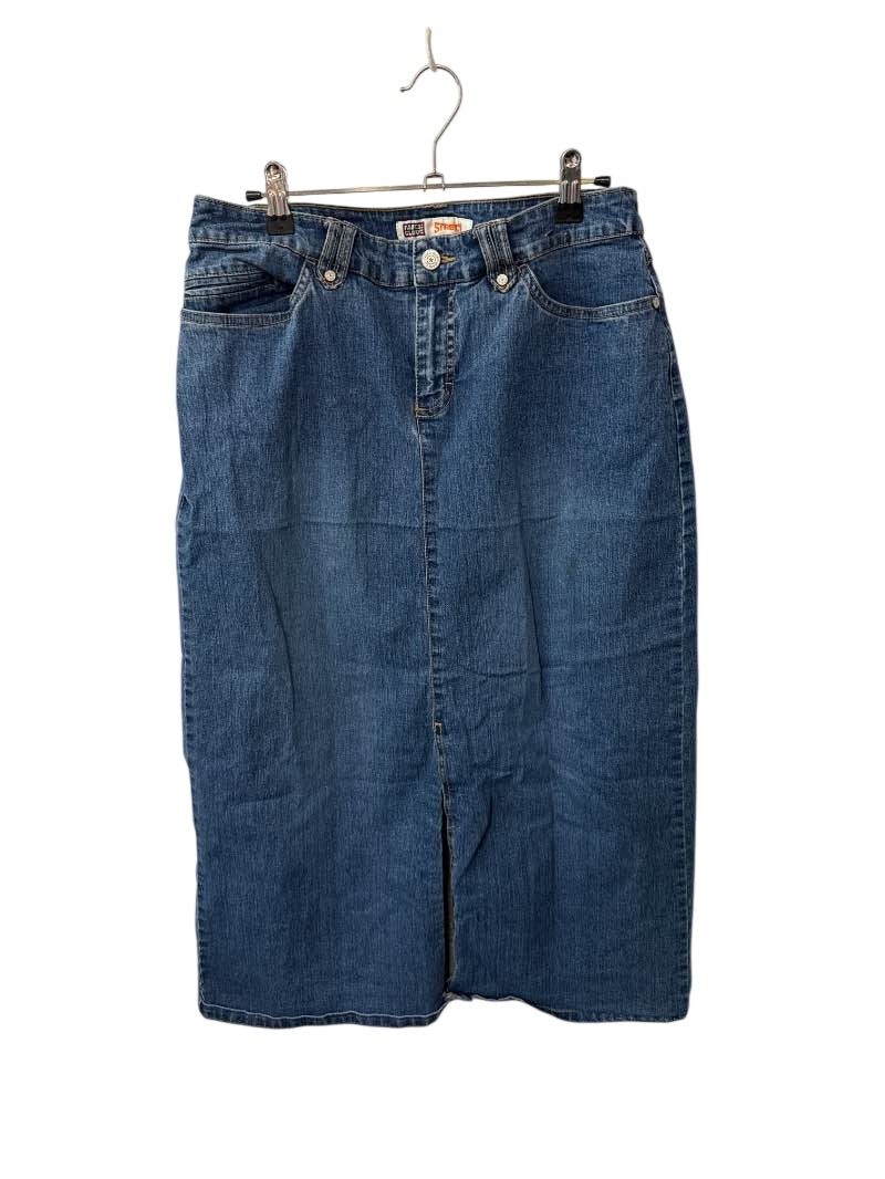 Faded Glory Denim Midi Skirt Vintage
