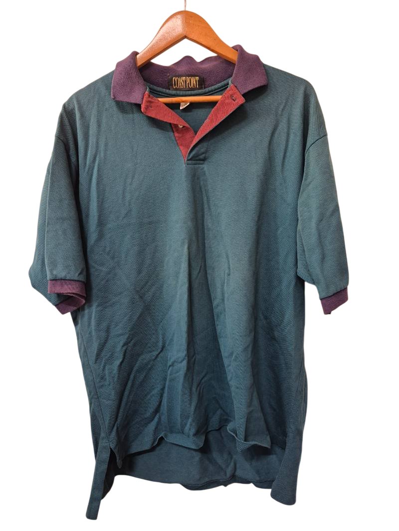 Coast Point Retro Polo Shirt Vintage
