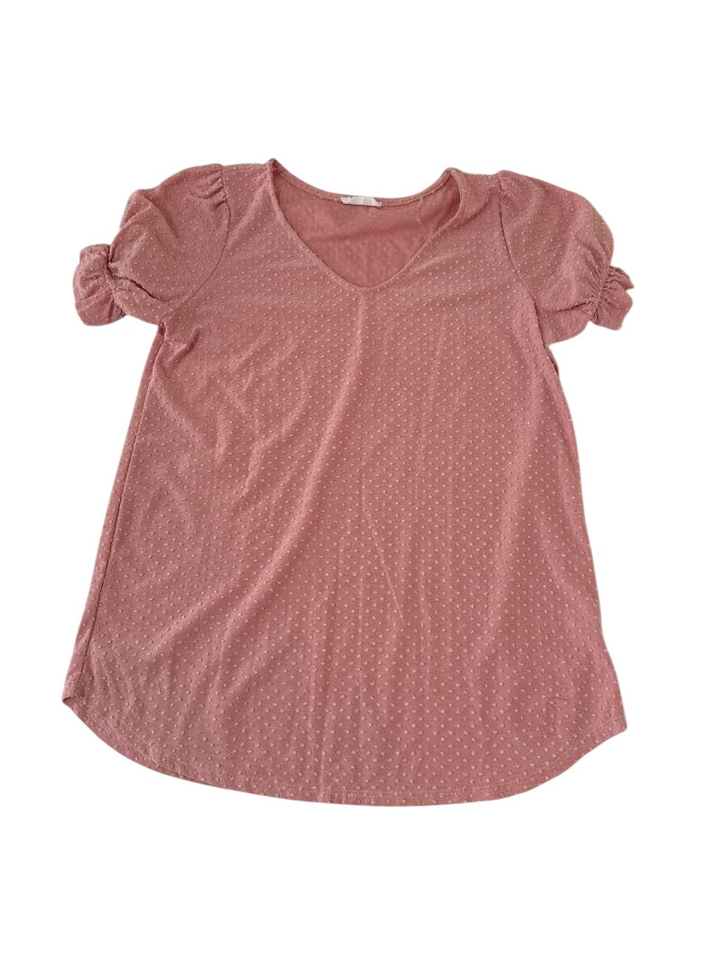 First Love V-Neck Puff Sleeve Short Sleeves