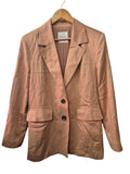 Avec Les Filles Two-Button Blazer Long Sleeves