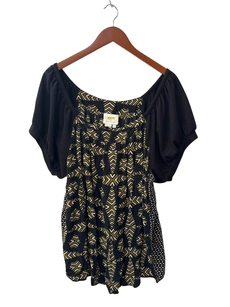 Maeve Flowy V-Neck Short Sleeves