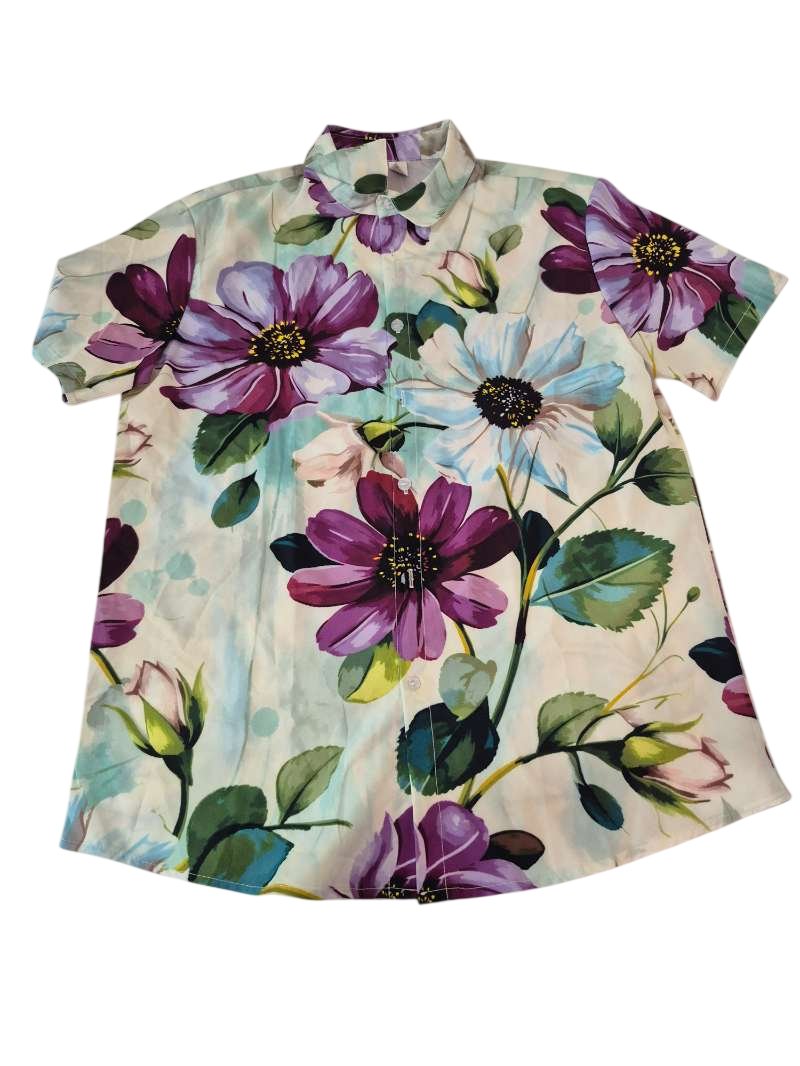 Floral Button-Up Men's