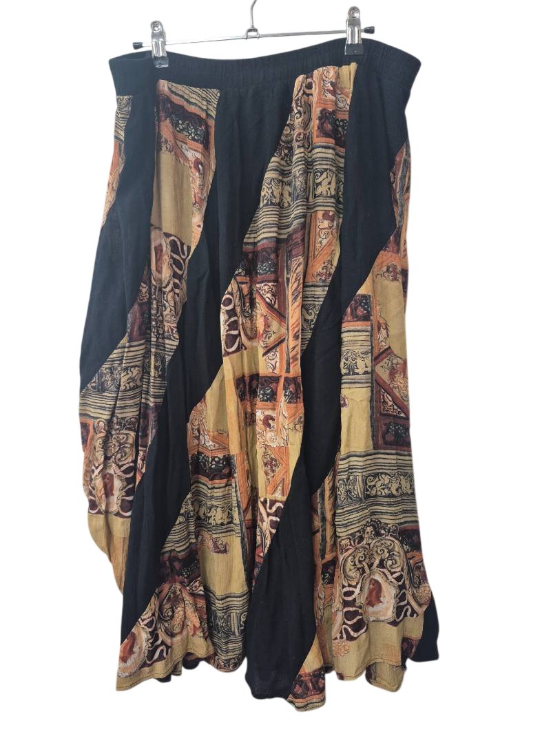 Sharon Anthony Vintage Print Skirt Vintage