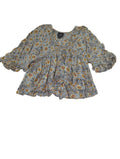 Angie Peasant Blouse Short Sleeves