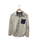Modern amusement Patterned Button-Up Long Sleeves