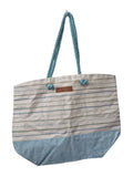 Laura Ashley Striped Tote Handbags
