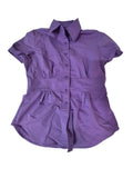 New York & Co Button-Up Blouse Short Sleeves