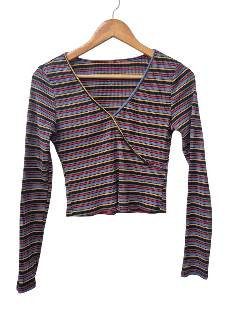 Pacsun Basics Wrap Crop Long Sleeves