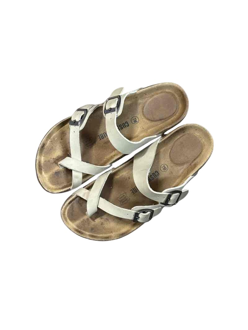 Cushionaire Strappy Buckle Sandals