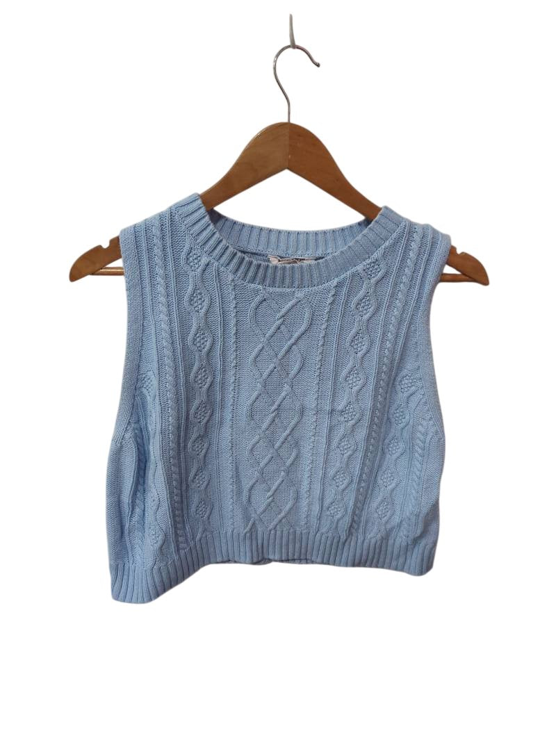 Double Zero Cable Knit Tank Tanks