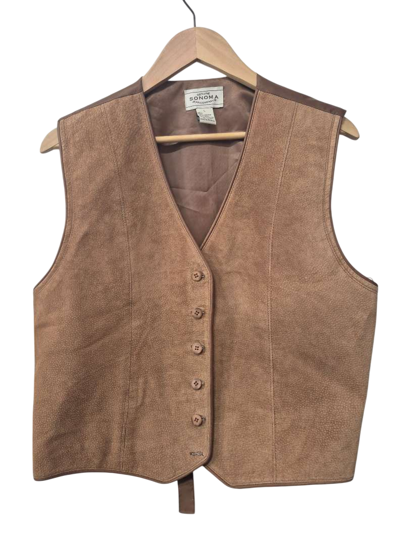 Sonoma Button-Front Vest Outerwear