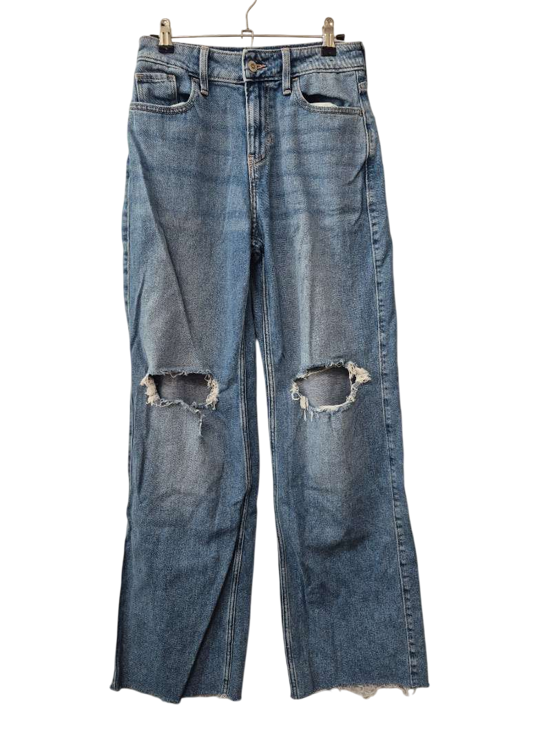 Hollister Distressed Wide Leg Jeans