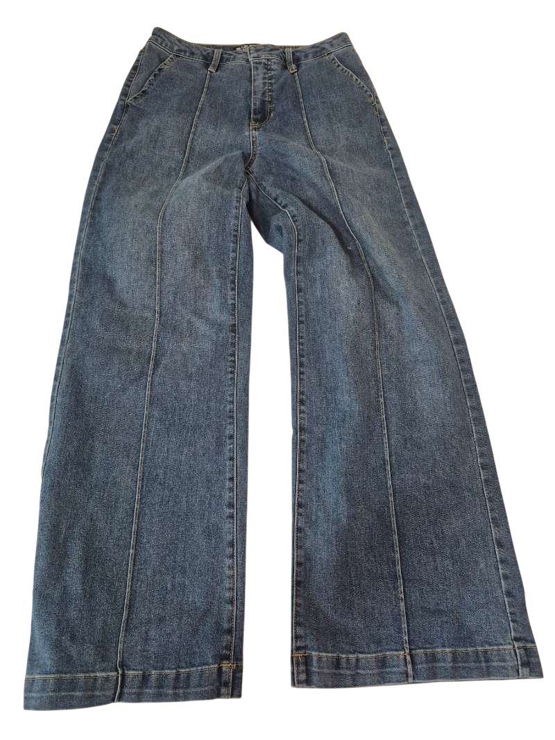 Blue Revival Wide Leg Jeans