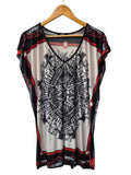 Love Junkie Graphic V-Neck Short Sleeves