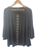 Ellen Tracy Embellished Tunic Long Sleeves