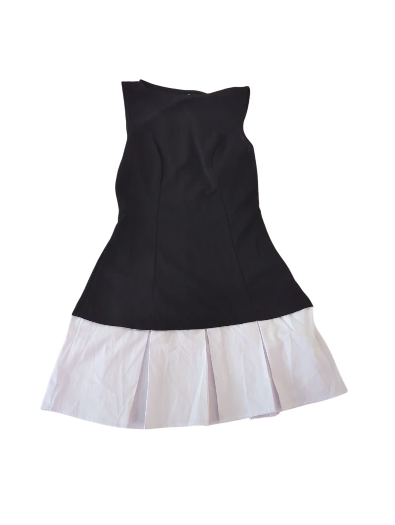 Two-Tone Pleated Dress Dresses