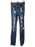 Wax + Jean Distressed Skinny Jeans