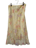 Wrapper Floral Midi Skirt Vintage