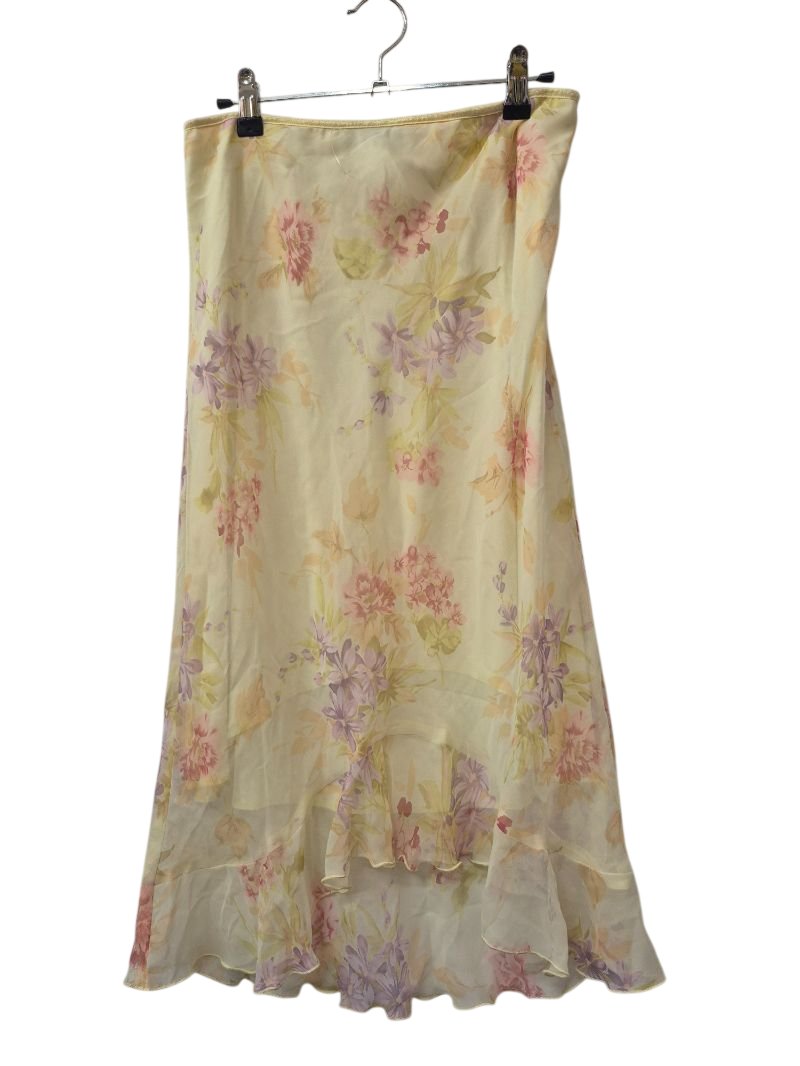 Wrapper Floral Midi Skirt Vintage