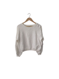 Grace & Karmen Textured Crewneck Long Sleeves