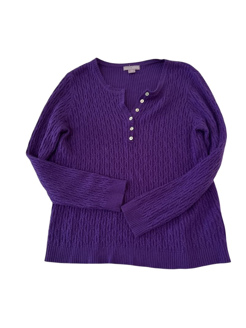 Lauren Scott Cable Knit Sweater Vintage