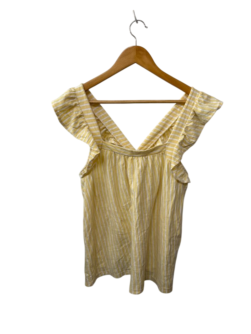 LC Lauren Conrad Ruffle V-Neck Tanks