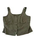 A New Day Button Front Tanks