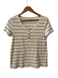 American Eagle Button Henley Short Sleeves