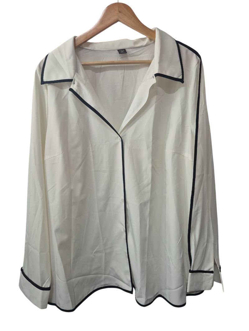 Shein Contrast Trim Long Sleeves
