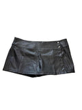 Celebrity Pink Faux Leather Skort Skirt