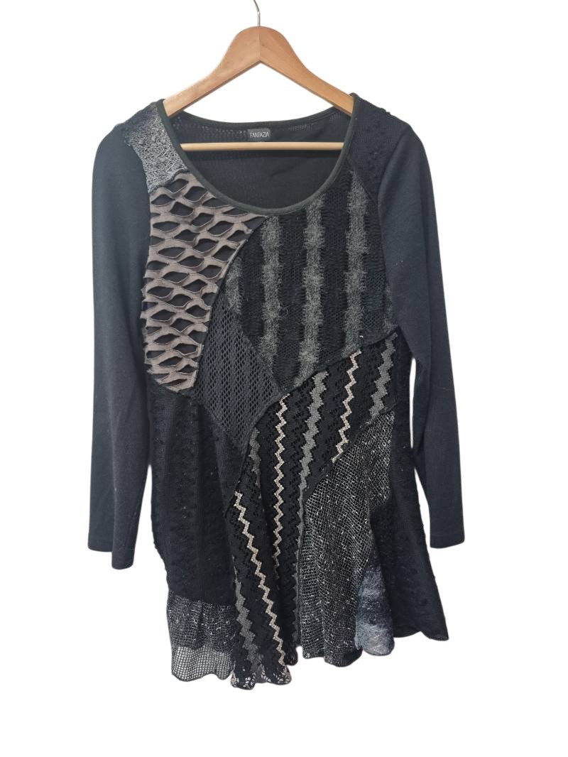 Fantazia Patchwork Tunic Long Sleeves