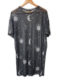 Boohoo Sheer Graphic Tee Short Sleeves