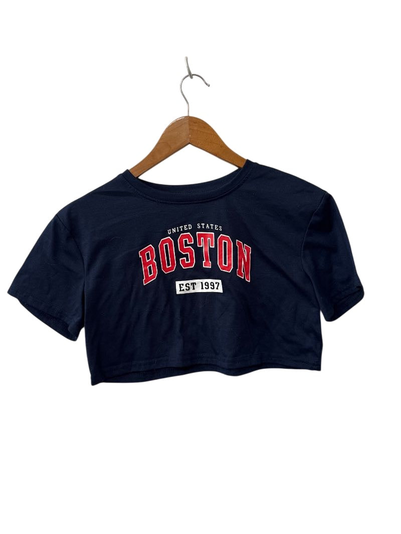 SHEIN Cropped Graphic Tee Short Sleeves