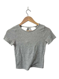 Caution to the Wind Textured Crew Neck Short Sleeves