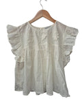 Jessica Simpson Frilled Blouse Short Sleeves