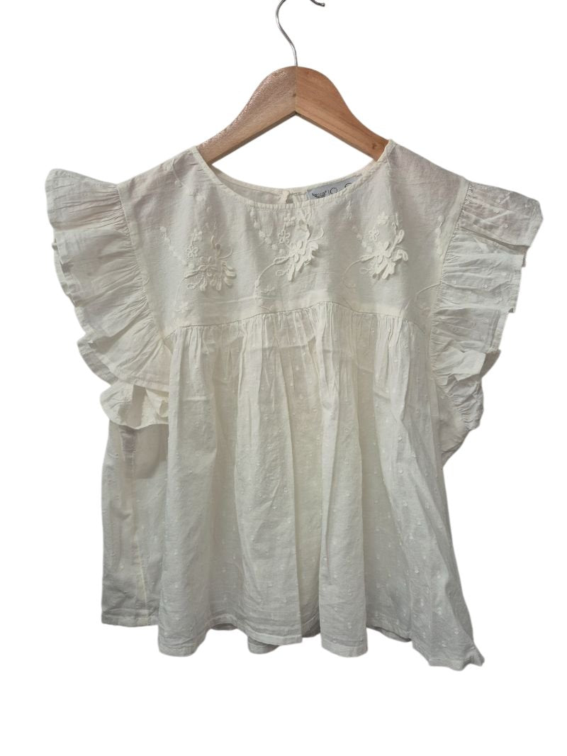 Jessica Simpson Frilled Blouse Short Sleeves