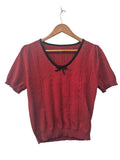 V-Neck Knit Short Sleeves