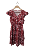 SHEIN V-Neck Flutter-Sleeve Dresses