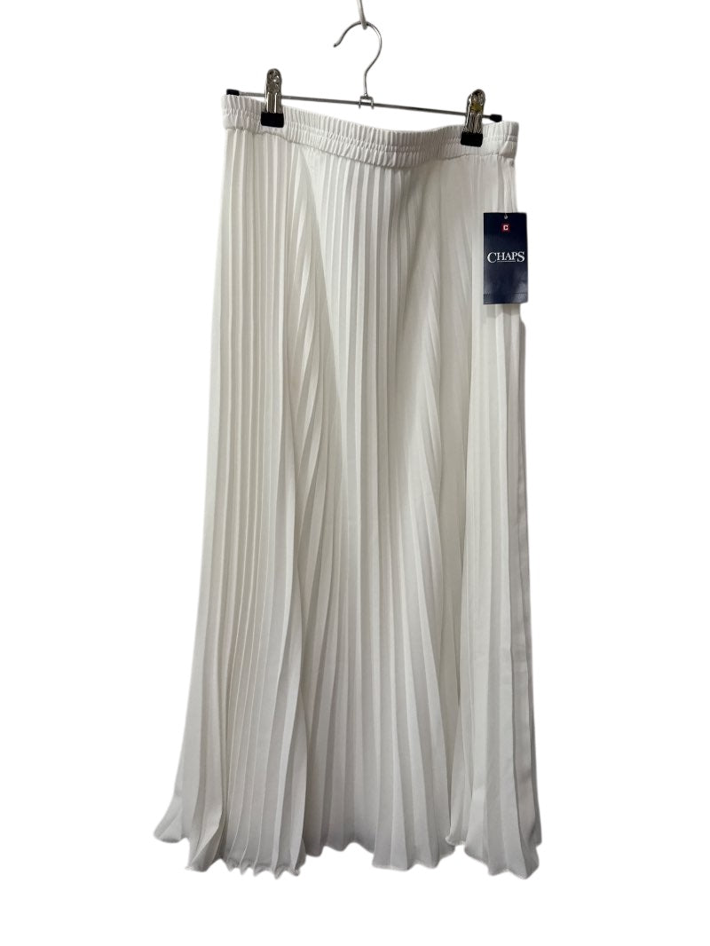 Chaps Pleated Midi Skirt